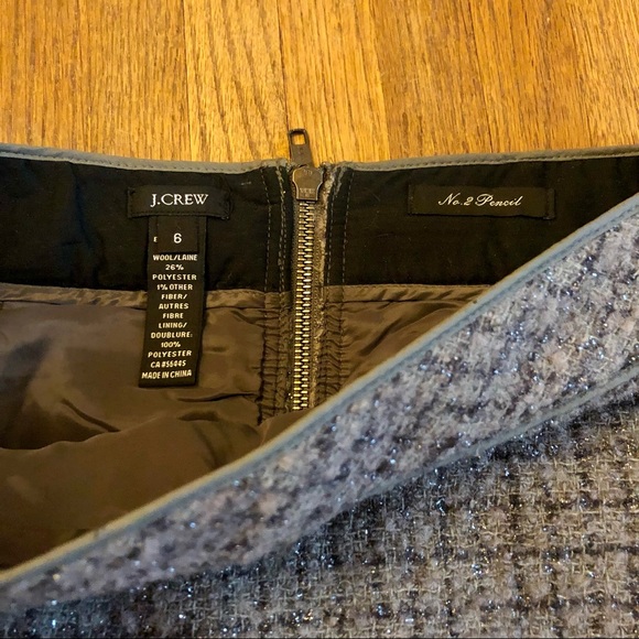 J Crew grey tweed knee-length skirt - Picture 4 of 4